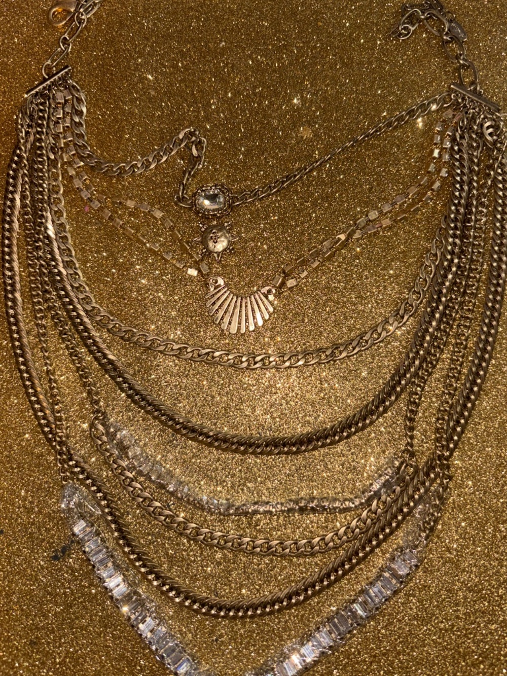 Free People The Pistols Stacked  Chain Choker